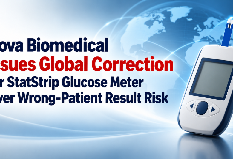 Nova Biomedical Issues Global Correction for StatStrip Glucose Meter Over Wrong-Patient Result Risk