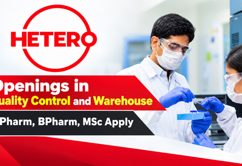 Openings in Quality Control and Warehouse at Hetero