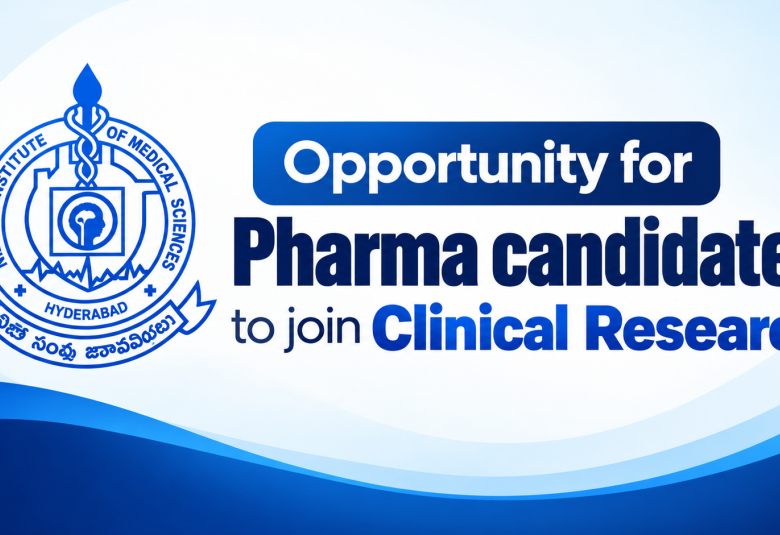 Opportunity for Pharma candidates to join Clinical Research at NIMS