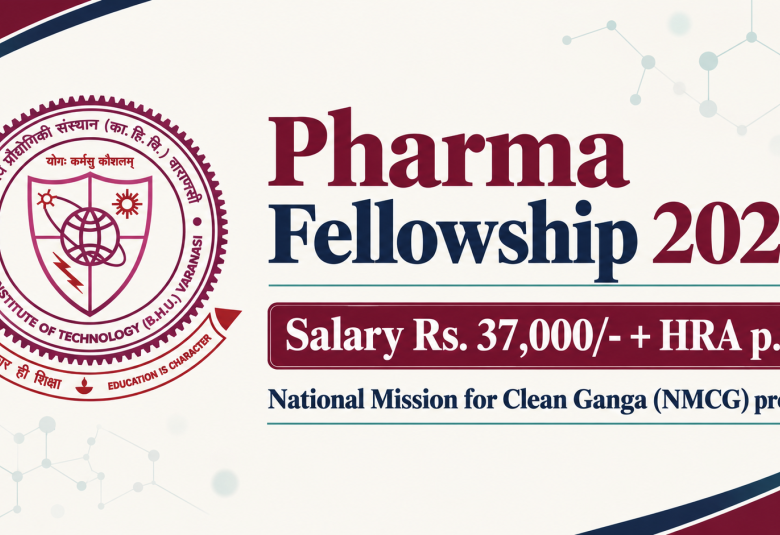 Pharma Fellowship 2026 at Indian Institute of Technology (BHU)