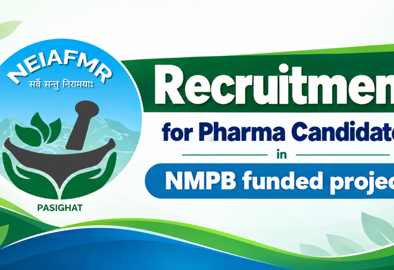 Recruitment for Pharma candidates in NMPB funded project, NEIAFMR, Campus
