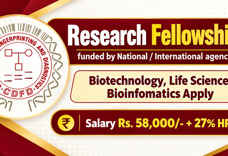 Research Fellowships funded by National / International agencies at BRIC-CDFD