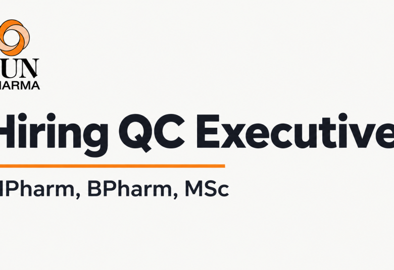 Sun Pharma Hiring QC Executive