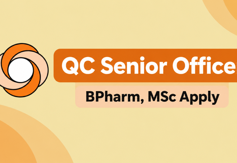 Sun Pharma Require QC Senior Officer - BPharm, MSc Apply