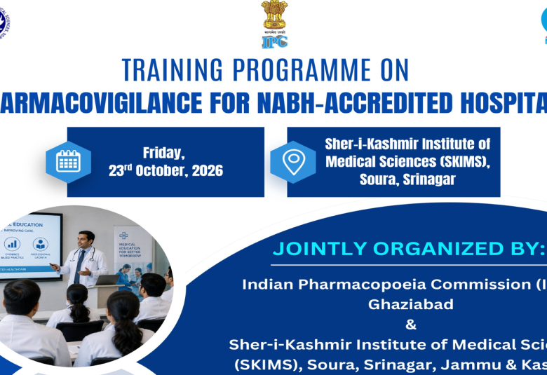 Training Programme on Pharmacovigilance for NABH Accredited Hospitals at Sher-i-Kashmir Institute of Medical Sciences