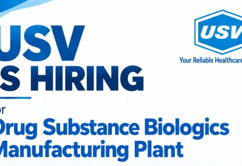 USV Hiring Drug Substance Biologics Manufacturing