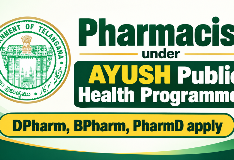 Work as Pharmacist under AYUSH Public Health Programmes