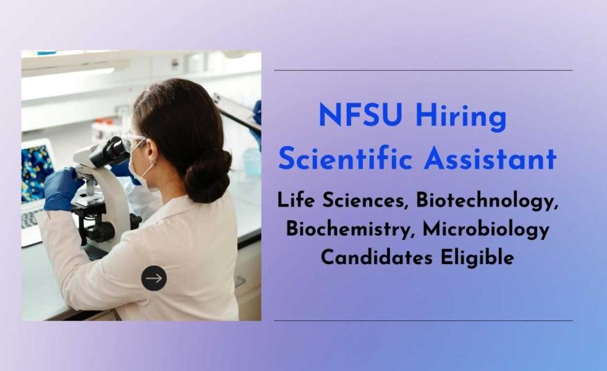 NFSU Hiring Scientific Assistant