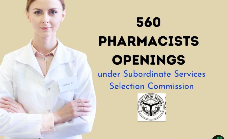 Pharmacists Openings under Subordinate Services Selection Commission