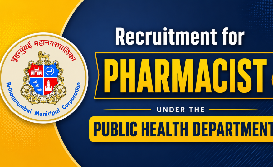 Recruitment for Pharmacist under the Public Health Department