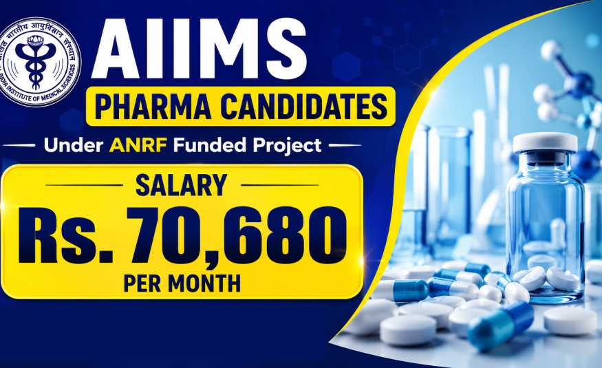 Advertisement for Pharma candidates under ANRF funded Project at AIIMS