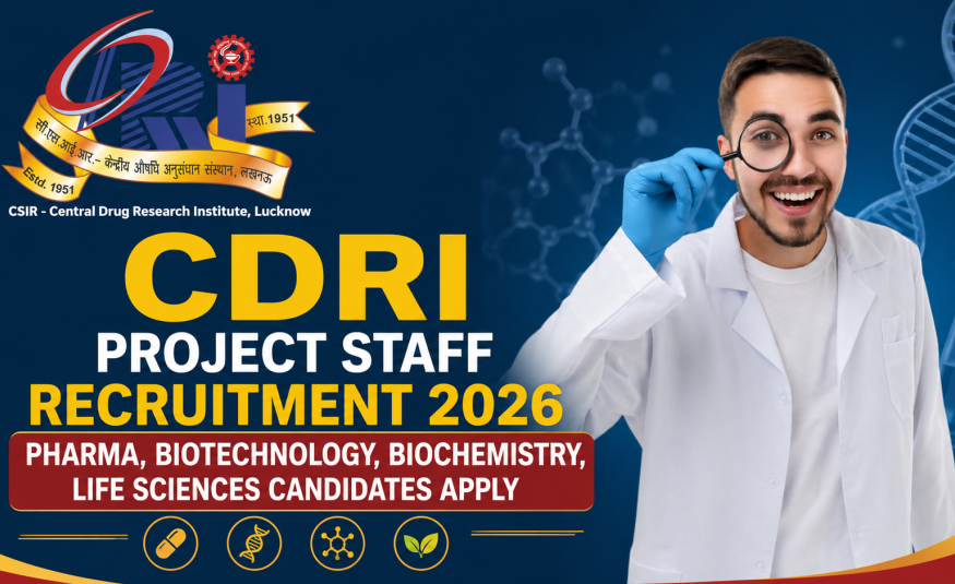 CDRI Project Staff Recruitment 2026