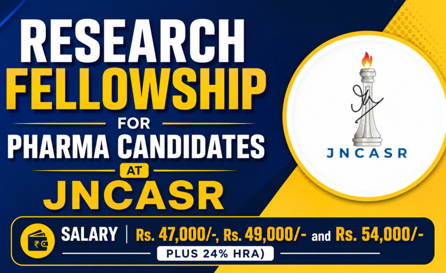 Research Fellowship for Pharma candidates at JNCASR