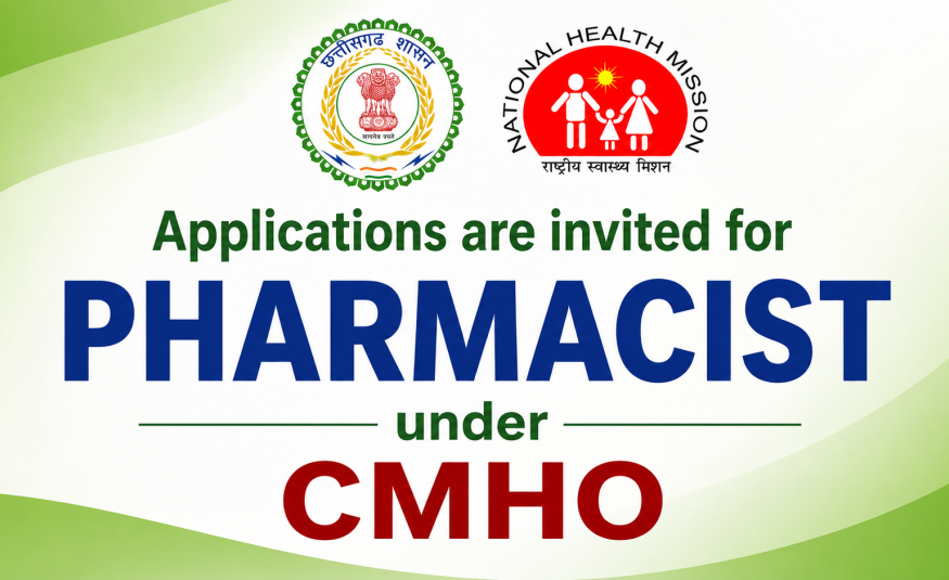 Applications are invited for Pharmacist under CMHO