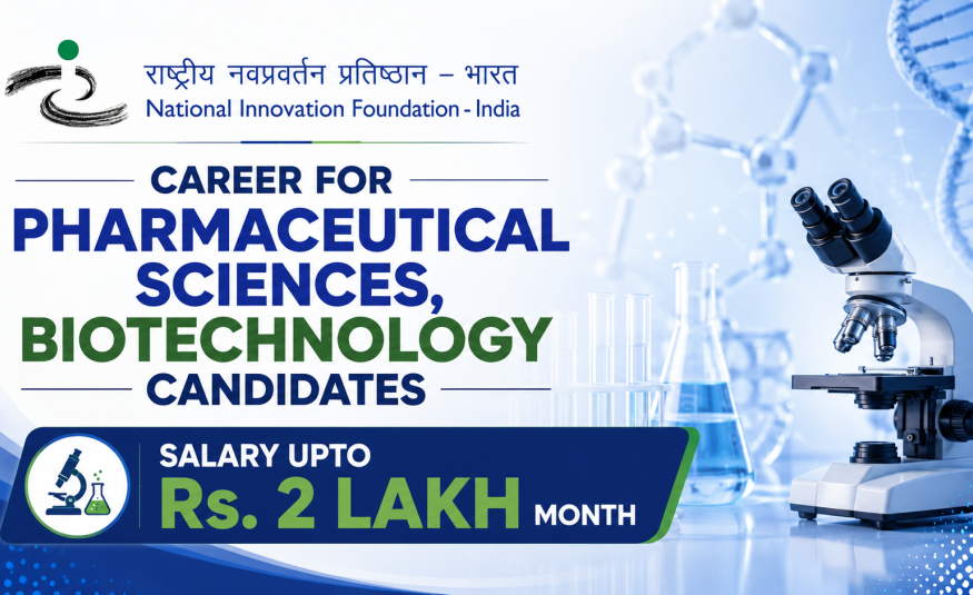 Career for Pharmaceutical Sciences, Biotechnology candidates at NIF