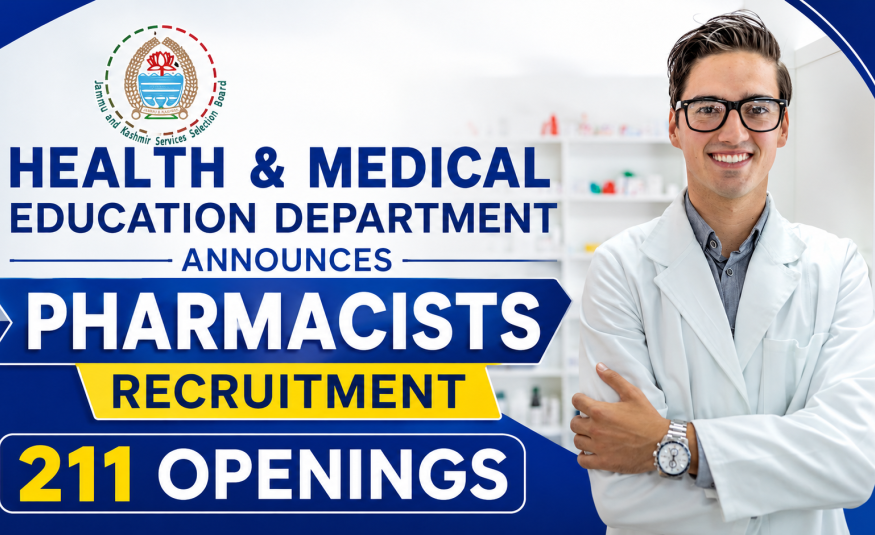 Health & Medical Education Department Announces Pharmacists Recruitment