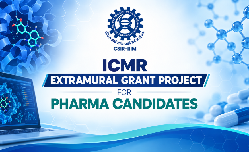 ICMR Extramural Grant Project for Pharma candidates at IIIM