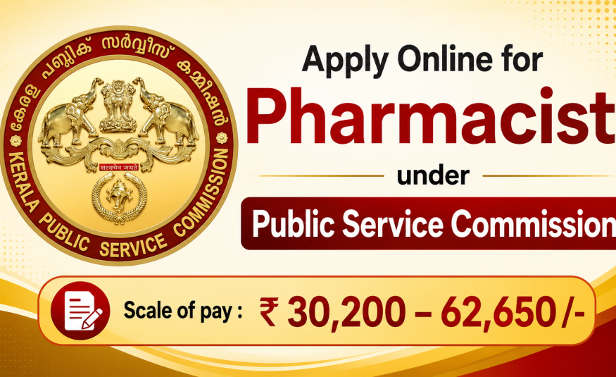 Apply Online for Pharmacist under Public Service Commission