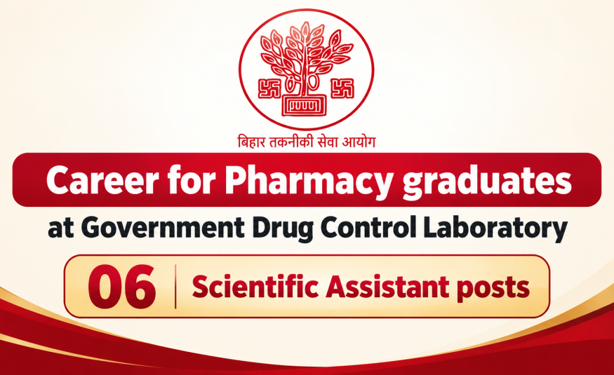 Career for Pharmacy graduates at Government Drug Control Laboratory