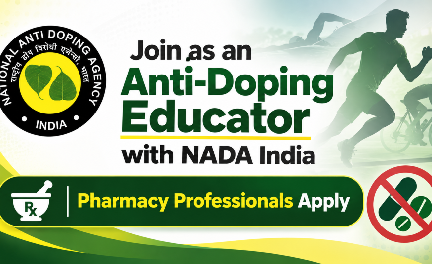 Join as an Anti-Doping Educator with NADA India - Pharmacy Professionals Apply