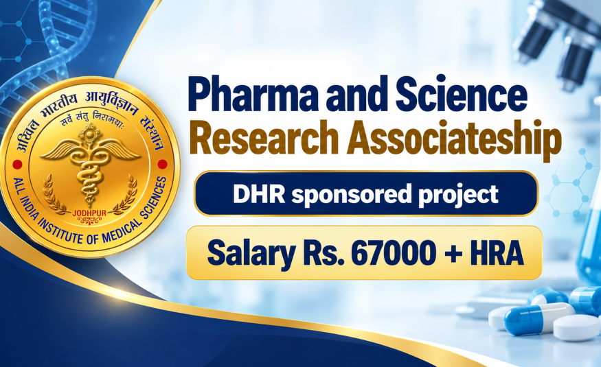 Pharma and Science Research Associateship at AIIMS