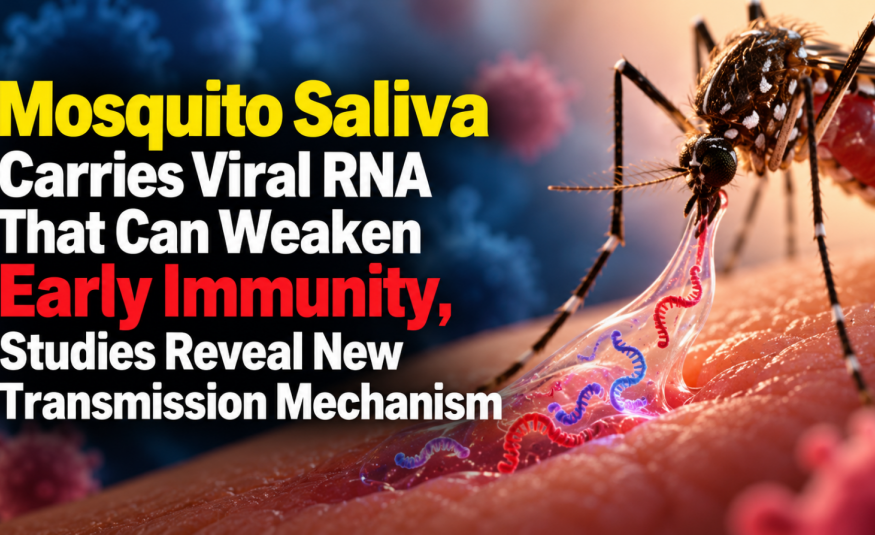 Mosquito Saliva Carries Viral RNA That Can Weaken Early Immunity, Studies Reveal New Transmission Mechanism