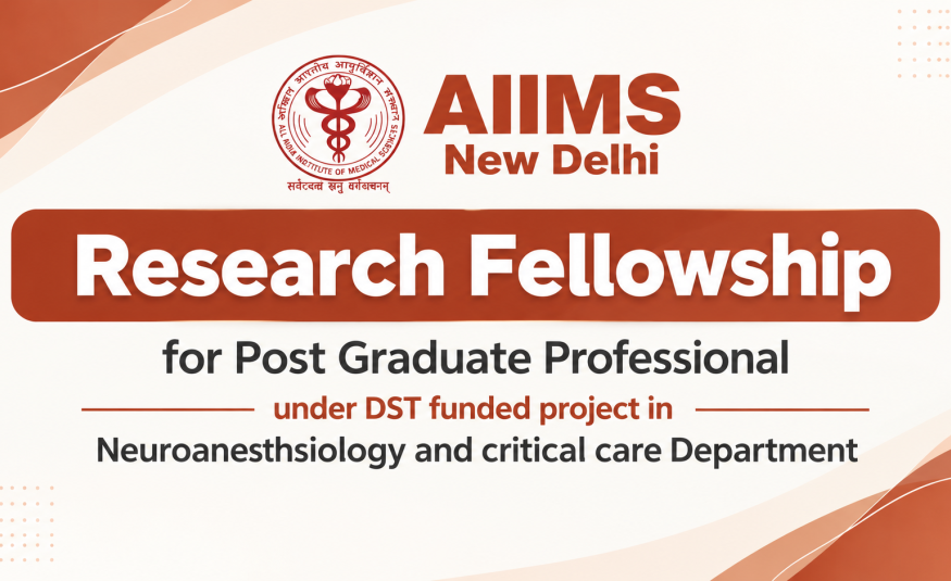 Research Fellowship for Post Graduate Professional at AIIMS