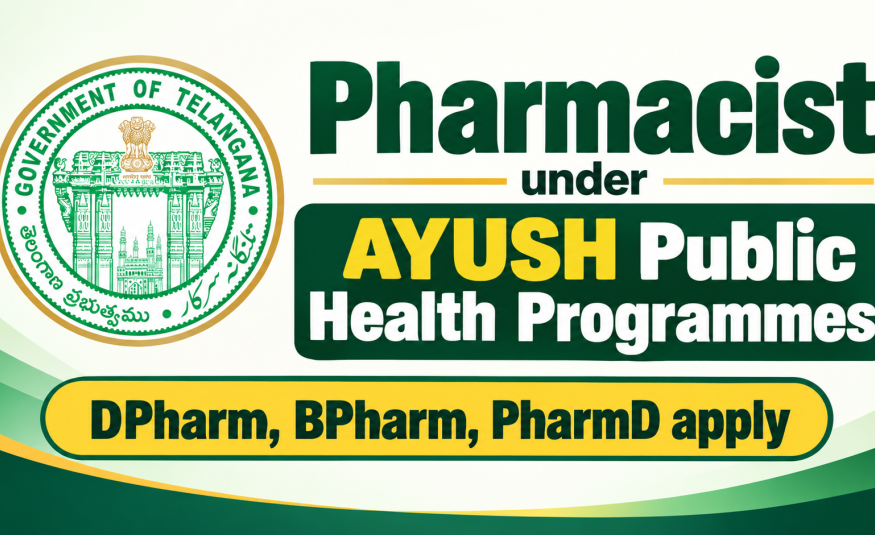 Work as Pharmacist under AYUSH Public Health Programmes