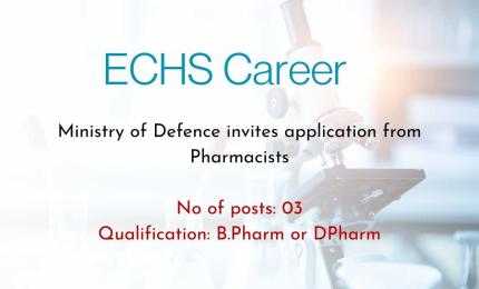 Ministry of Defence invites application from Pharmacists