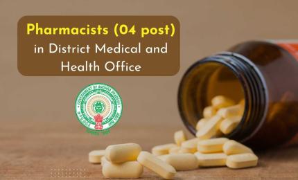 Openings for Pharmacists in District Medical and Health Office