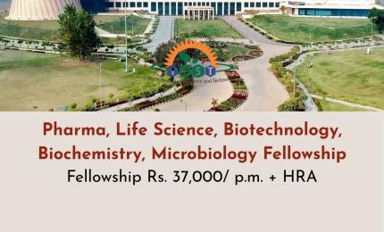 Pharma, Life Science, Biotechnology, Biochemistry, Microbiology Fellowship at INST, Mohali