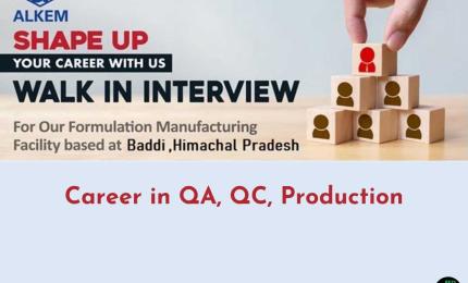Shape your Career with Alkem Laboratories in QA, QC, Production