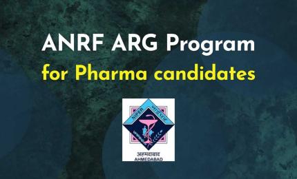 Fellowship opportunity at NIPER | ANRF ARG Program for Pharmacy candidates