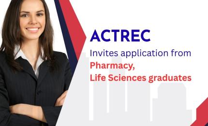 ACTREC Invites application from Pharmacy, Life Sciences graduates