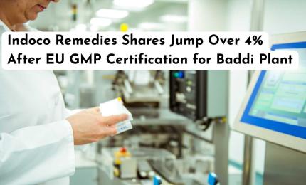 Indoco Remedies Shares Jump Over 4% After EU GMP Certification for Baddi Plant