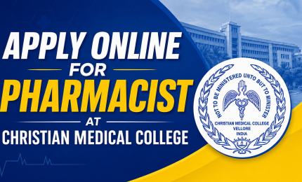 Apply Online for Pharmacist at Christian Medical College