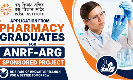 Bose Institute invites application from Pharmacy graduates for ANRF-ARG sponsored project