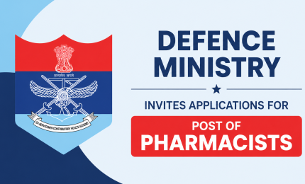Defence Ministry invites applications for Post of Pharmacists