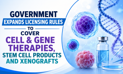 Government Expands licensing Rules to Cover Cell & Gene Therapies, Stem Cell Products and Xenografts