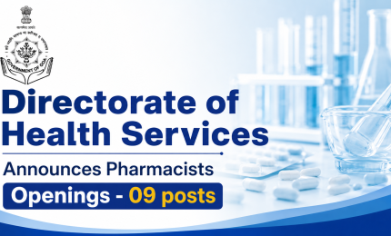 Directorate of Health Services Announces Pharmacists Openings