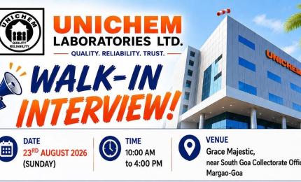 Openings for Pharma and Science candidates in QC, QA, Production at Unichem Laboratories