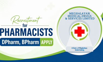 Recruitment for Pharmacists at Meghalayan Medical Drugs & Services Ltd
