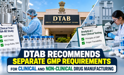 DTAB Recommends Separate GMP Requirements for Clinical and Non-Clinical Drug Manufacturing