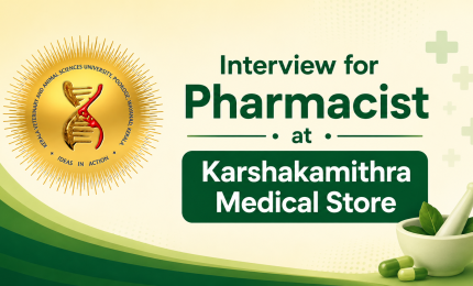 Interview for Pharmacist at Karshakamithra Medical Store at UVH
