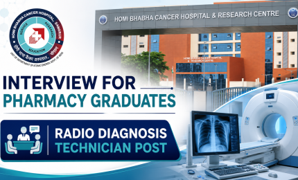 Interview for Pharmacy graduates at Homi Bhabha Cancer Hospital