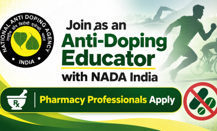 Join as an Anti-Doping Educator with NADA India - Pharmacy Professionals Apply