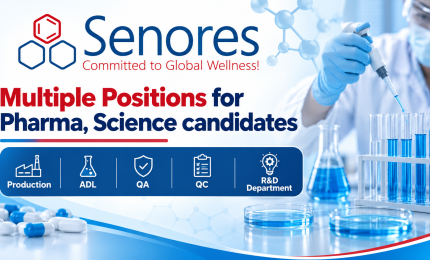 Multiple Positions for Pharma, Science candidates at Senores Pharmaceuticals