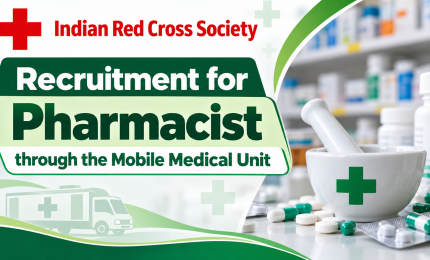 Recruitment for Pharmacist through the Mobile Medical Unit, Indian Red Cross Society