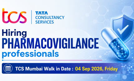 TCS Hiring Pharmacovigilance professionals