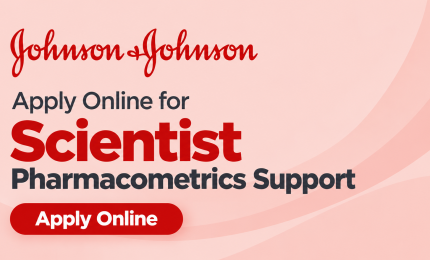 Apply Online for Scientist Pharmacometrics Support at Johnson & Johnson